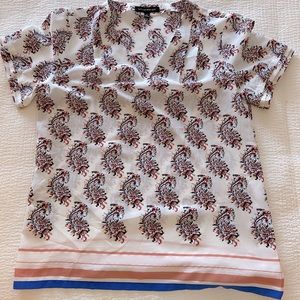 Banana Republic Floral Paisley V-Neck | Size S